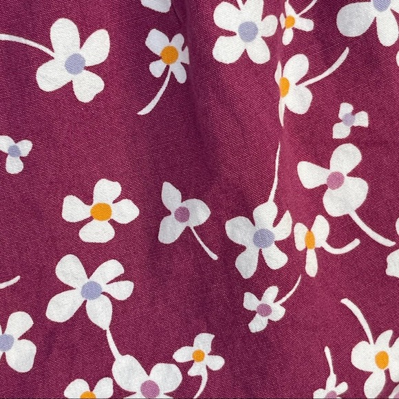 Ann Taylor Loft Shorts Womens Size 12 Pink Floral Flat Front Cotton - Picture 4 of 6